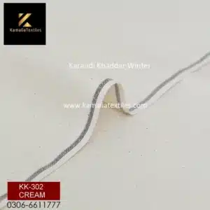 KK-302 Off White (Karandi Khaddar Winter)